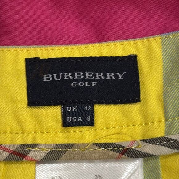 (K2) Burberry Golf Check Print Mini Skirt, Women's Size 8 - Picture 12 of 13